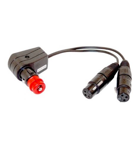 Adaptateur allume-cigare vers XLR x 2 pour alimentation Sennheiser ANR  - 1