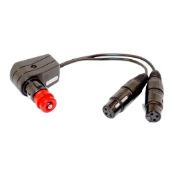 Cigarette Lighter to XLR x2 Adapter for Sennheiser ANR Power Supply for airplane pilots | BAYO