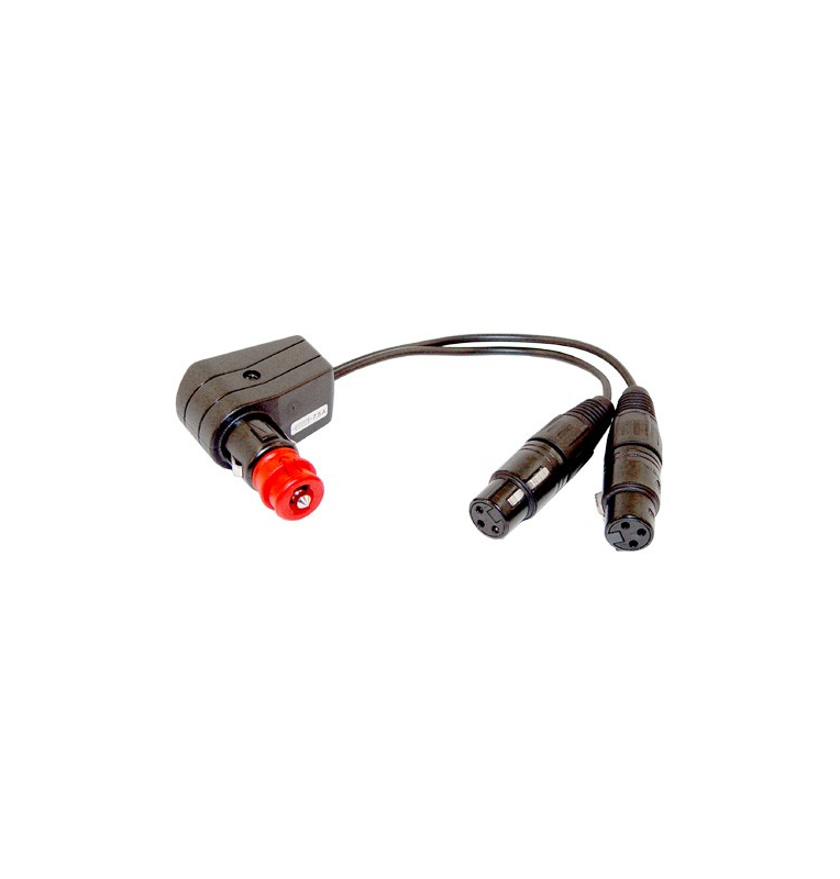 Adaptateur allume-cigare vers XLR x 2 pour alimentation Sennheiser ANR pour  pilotes d'avion