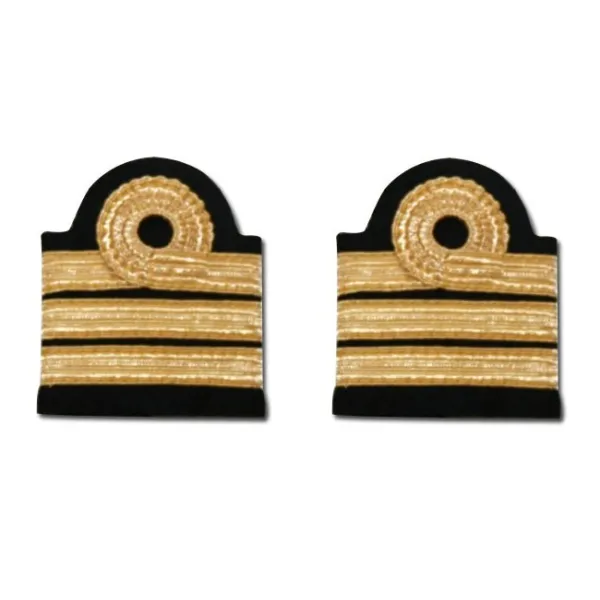 Pair of Epaulettes 3 Stripes - Co-Pilot for airplane pilots | BAYO