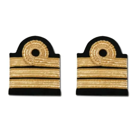 Pair of Epaulettes 3 Stripes - Co-Pilot for airplane pilots | BAYO