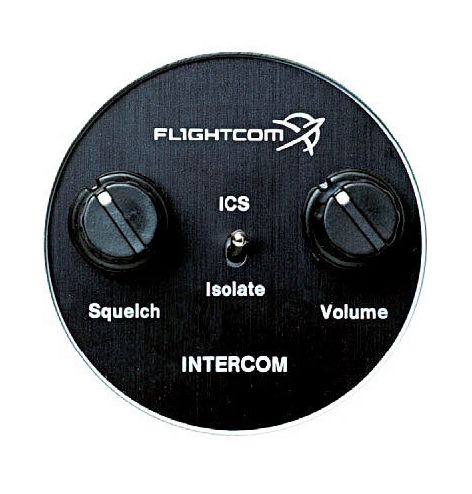 Flightcom Façade avant large ronde 57mm pour intercom 403