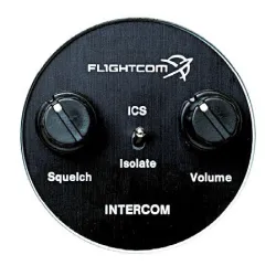 Flightcom Large 57mm Round Front Panel for Intercom 403 for airplane pilots | BAYO