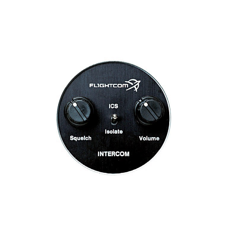 Flightcom Façade avant large ronde 57mm pour intercom 403