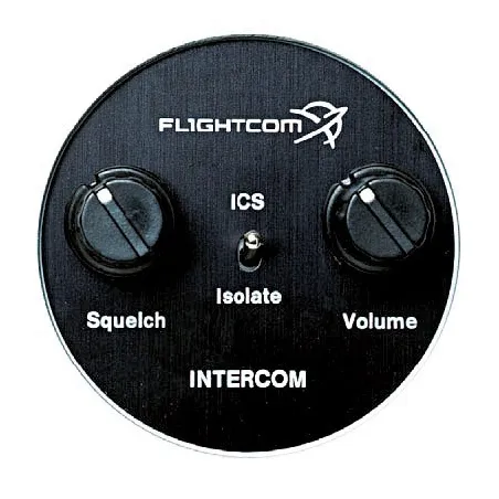 Flightcom Large 57mm Round Front Panel for Intercom 403 for airplane pilots | BAYO