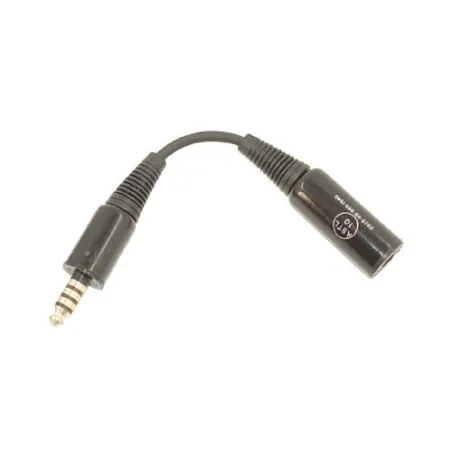 Helicopter Headset Adapter NATO US Female to NATO UK Male for airplane pilots | BAYO