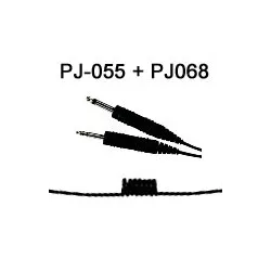 Coiled Cord PJ055+PJ068 for H10-60 for airplane pilots | BAYO