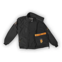 Design 4 Pilots Black Windbreaker for airplane pilots | BAYO