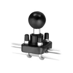 RAM-235-1U - RAM base for tube 3.18 to 3.81 cm double U stainless steel C ball for airplane pilots | BAYO