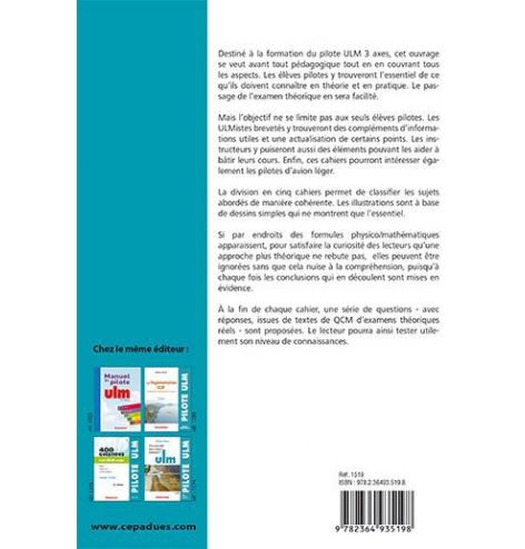 Cahiers du pilote ULM 3 axes 2e édition