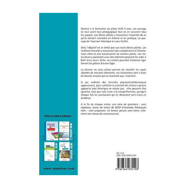 Cahiers du pilote ULM 3 axes 2e édition