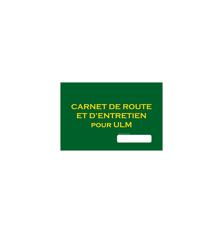 Carnet de route et entretien pour ULM