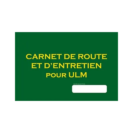 Carnet de route et entretien pour ULM