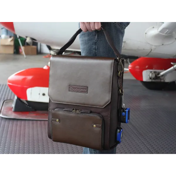 The DeLaurentis Adventure Flight Bag for airplane pilots | BAYO