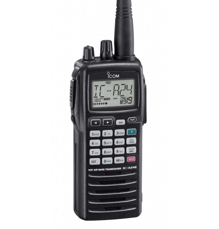 ICOM IC-A24E avec VOR homologuée uniquement pour une utilisation au sol ICOM IC-A24E avec VOR homologuée uniquement pour une utilisation au sol