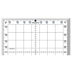 Standard square flight protractor for airplane pilots | BAYO