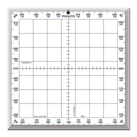 Standard square flight protractor for airplane pilots | BAYO