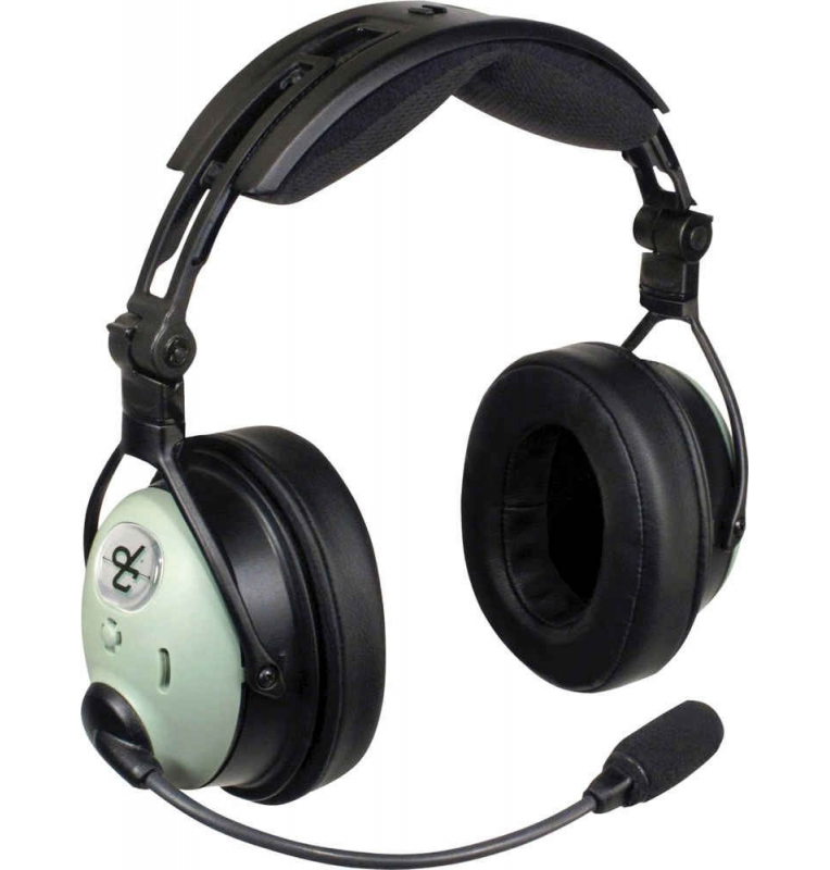 Casque David Clark DC ONE-X : double jacks aviation - actif ENC Hybrid technology - câble droit