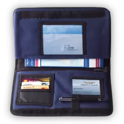 Flight Document Holder BLACK or BLUE for airplane pilots | BAYO