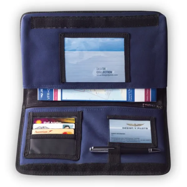 Flight Document Holder BLACK or BLUE for airplane pilots | BAYO