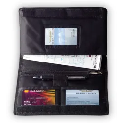 Small Document Holder Black or Blue for airplane pilots | BAYO