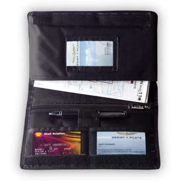 Small Document Holder Black or Blue for airplane pilots | BAYO
