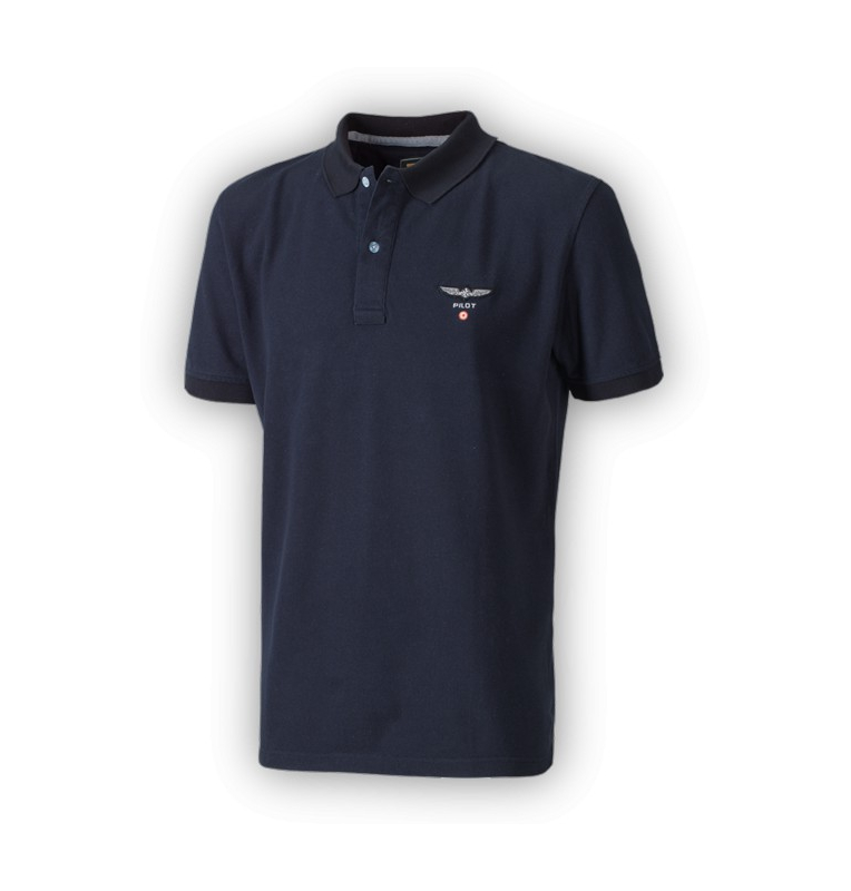 Polo Design 4 Pilots - Bleu