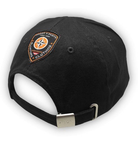 Casquette pilote coton noire