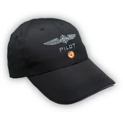 Pilot cap black microfiber - DESIGN 4 PILOTS for airplane pilots | BAYO