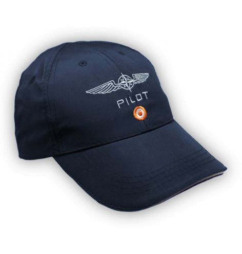 Casquette pilote microfibre bleue