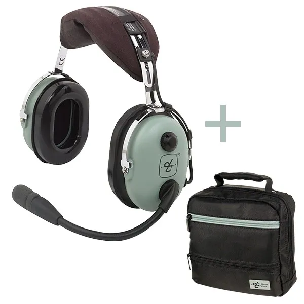 PACK: Bag + H10-13.4 David Clark Headset for airplane pilots | BAYO