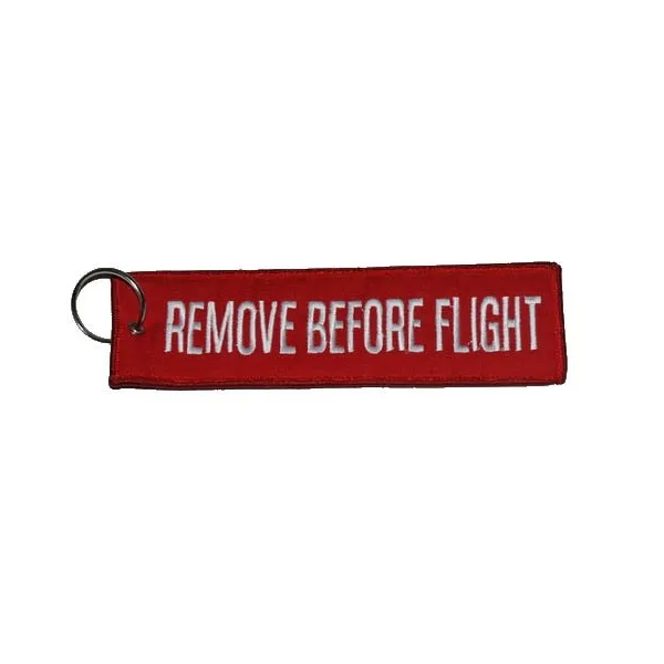 Large Remove Before Flight Keychain for airplane pilots | BAYO