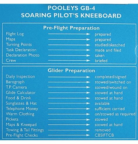 Planche de vol GB-4 - POOLEYS 