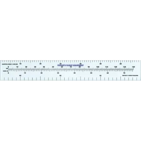 Navigation Ruler 1:500,000 and 1:250,000 for airplane pilots | BAYO