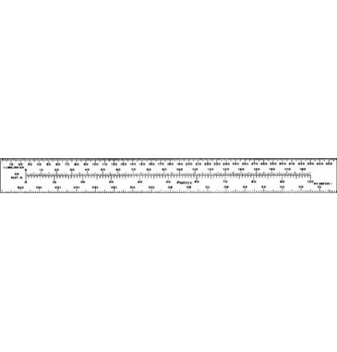 Règle de navigation 1:500 000 et 1:1 000 000 Pooleys - 1