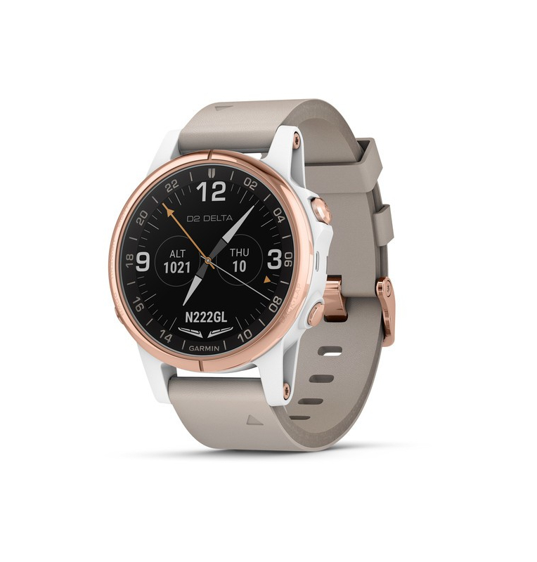 Montre GPS D2™ Delta S - Bracelet 42 mm cuir beige Montre GPS D2™ Delta S - Bracelet 42 mm cuir beige