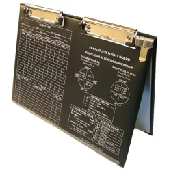 Double Flight Board with Dual Pencil Clip for airplane pilots | BAYO