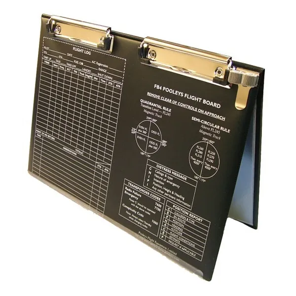 Double Flight Board with Dual Pencil Clip for airplane pilots | BAYO
