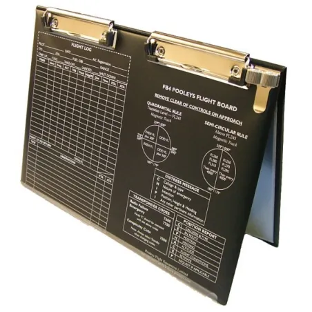 Double Flight Board with Dual Pencil Clip for airplane pilots | BAYO