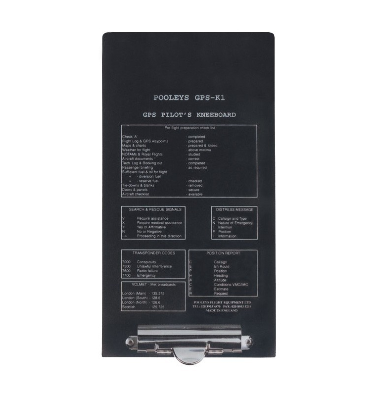Planchette de vol simple GPS - support GPS en option Planchette de vol simple GPS - support GPS en option
