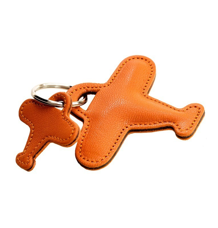 Porte-Clef Double Avion Orange  - 1