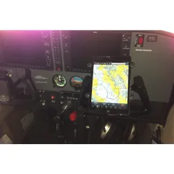 Universal X-Grip® UN7 mount for 7/8" tablets with yoke base for airplane pilots | BAYO