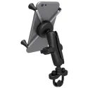 Handlebar mount with universal X-Grip® cradle UN10 for 5 to 6" smartphones for airplane pilots | BAYO