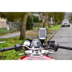 Handlebar mount with universal X-Grip® cradle UN10 for 5 to 6" smartphones for airplane pilots | BAYO