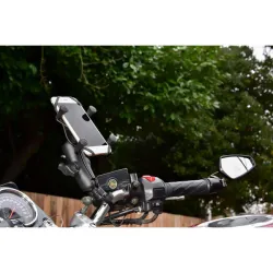 Handlebar mount X-Grip® UN7 for smartphones less than 5" for airplane pilots | BAYO