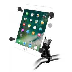Handlebar mount X-Grip® with U-base for 7 to 8" tablets for airplane pilots | BAYO