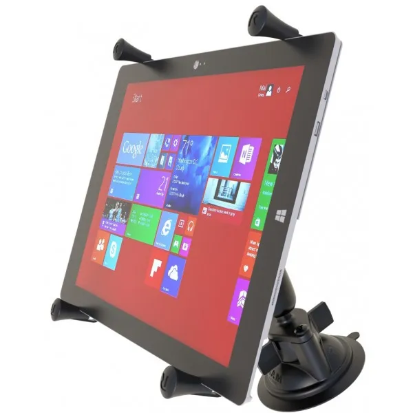Suction mount for 12" tablet X-Grip® for airplane pilots | BAYO