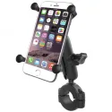Collar mount diameter 2.86 to 3.81 cm ball B for smartphone X-Grip® UN10 between 5 and 6" for airplane pilots | BAYO