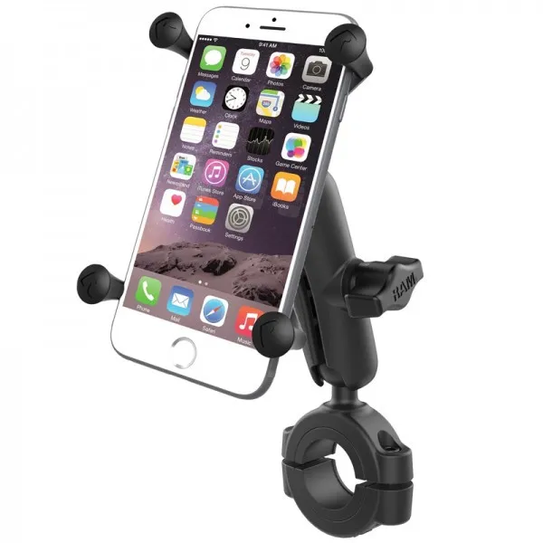 Collar mount diameter 2.86 to 3.81 cm ball B for smartphone X-Grip® UN10 between 5 and 6" for airplane pilots | BAYO