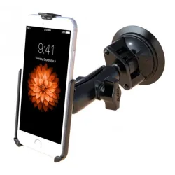 Twist-Lock™ Suction Mount for Apple iPhone 6 & 7 without Case or Protection for airplane pilots | BAYO